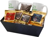 Tray w/ Mugs and Choc Almonds