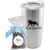 Tumbler with Dark Chocolate Almonds Mug Drop
