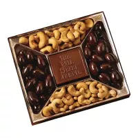 Custom Confection Box w/ Molded Chocolate Centerpiece - 10 Oz.