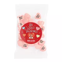1 Oz. Goody Bags - Imprinted Conversation Hearts