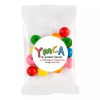 1 Oz. Goody Bags -Imprinted Mini Gumballs