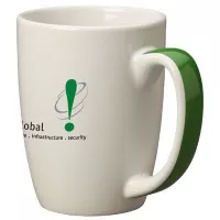 11oz Green Handle Accentua Mugs