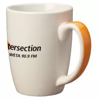 11oz Orange Handle Accentua Mugs