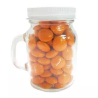 Mini Mason Jar with Imprinted Chocolate Buttons
