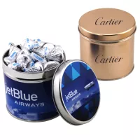 Round Tin w/Hershey Kisses