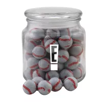 Jar w/Chocolate Baseballs