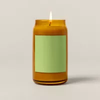 Beer Can Glass Candle - Label