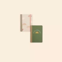 Journal - 5 X 3.5 Passport - Tape - Blank Guts - T - Mini