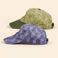 6-Panel Hat - Curved Brim - Unstructured - Poly Twill 4cp