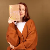 Marbled Leather Folio