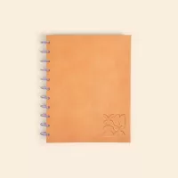 Disc-Bound Journal - Debossed Leather - Large