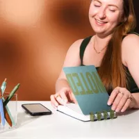 Medium Disc-Bound Taskpad With 3x Laminated Cover