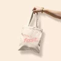 This Is Fast Main Squeeze - Natural Canvas