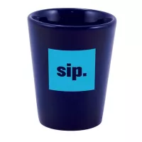 1 1/2 Oz. Cobalt Blue Ceramic Shot Glass