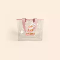Small Clear Vinyl All Day Tote