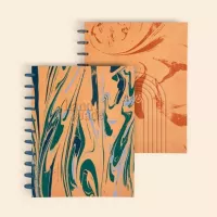 Disc Journal - Large - Marbled Leather