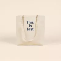 This Is Fast Daily Grind - Natural Canvas