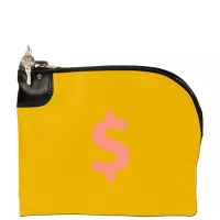 12"x10" Laminated Nylon Curved Zipper Bank Bag w/Standard Swing Lock