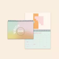 Calendar - Small - Horizontal - Text Weight With Color Guts