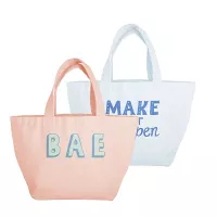 Dumpling Two Tone Colored Canvas Tote