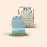 Denim Goodie Three Shoes Gift Bag