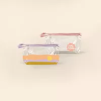 Clear Vinyl Jetsetter Small Pouch