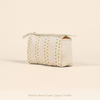 Natural Canvas Medium Jetsetter Pouch