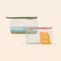 Clear Vinyl Jetsetter Medium Pouch