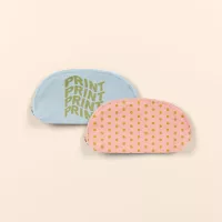 Glam Clam Colored Canvas Pouch