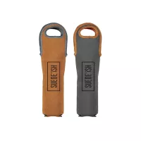 750 Ml Suede-ish-Neoprene Single Wine Tote