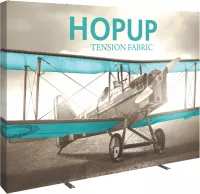 Hopup™ 10' Straight Display & Tension Fabric Graphic