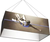 Rectangle 8' x 4' Hanging Structure & Single Sided Graphic