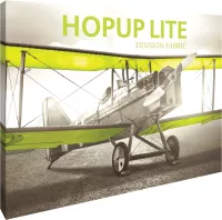 Hopup Lite 10' Straight Full Height Tension Fabric Display & Fitted Graphic
