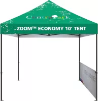 10' Zoom™ Economy & Standard Tent Custom Single-Sided Half Wall Graphic Kit