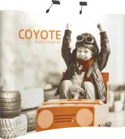 8' Wide Coyote Popup Curved Display
