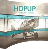 Hopup™ 10' wide Curved Display & Tension Fabric Graphic