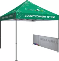 10' Zoom Outdoor Economy & Standard Tent Double-sided Half Wall Kit