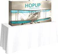 Hopup™ 5' Straight Tabletop Display & Full Fitted Graphic