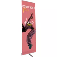 Contender Mini Silver Retractable Banner Stand