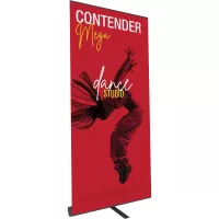 Contender Mega Black Retractable Banner Stand