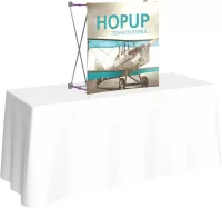 Hopup™ 2.5' Straight Tabletop Display & Front Graphic