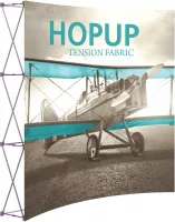 Hopup™ 8' Full Height Curved Display & Front Graphic
