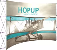 Hopup™ 13' Full Height Curved Display & Front Graphic