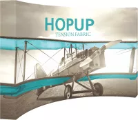 Hopup™ 13' Full Height Curved Display & Fitted Graphic