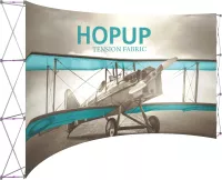 Hopup™ 15' Full Height Curved Display Front Graphic