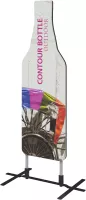 Contour Double Sided Outdoor Sign Bottle w/Plate Base