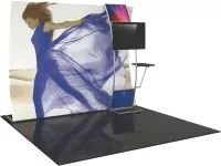 Formulate 10' VC9 Vertical Curved Fabric Backwall