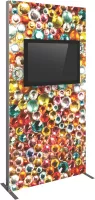 Vector Frame Monitor Kiosk 02 - Double-Sided Monitor Mount