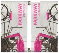Parkway Double-Span Outdoor Pole Banner (Hardware Only)