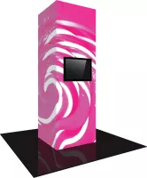 Vector Frame Modular Backlit Monitor Tower 06 (4' x 12')